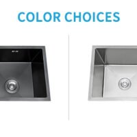 34.65" Large Kitchen Black Handmade Sink Double bowl without Faucet Durable and rust protection suitable for Workstation