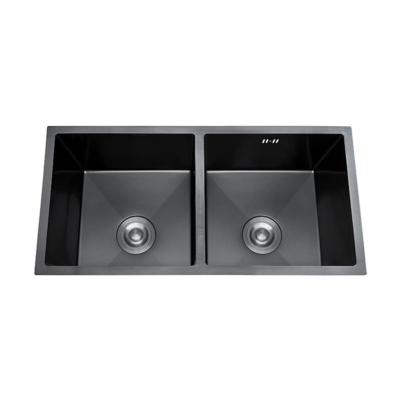 34.65_ Large Kitchen Black Handmade Sink Double bowl without Faucet Durable and rust protection suitable for Workstation 34.65" Large Kitchen Black Handmade Sink Double bowl without Faucet Durable and rust protection suitable for Workstation