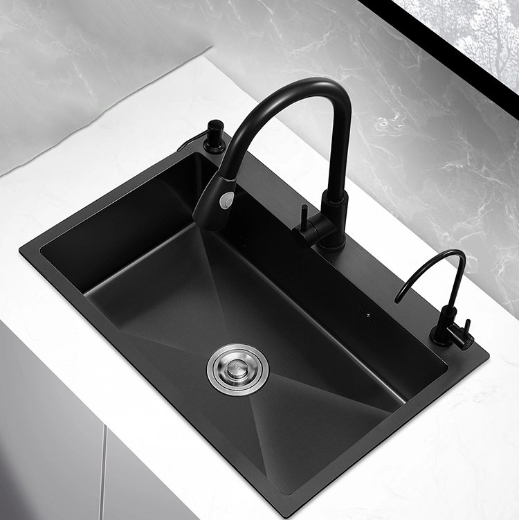5050 fregadero de cocina 304 square kitchen nano sink manufacturer sing double sink handmade nano stainless steel black si (2) 5050 fregadero de cocina 304 square kitchen nano sink manufacturer sing double sink handmade nano stainless steel black sink