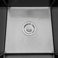 CE Certified Square-shape Handmade Modern Black Modern Kitchen Sink – Undermount Design (3) CE Certified Square-shape Handmade Modern Black Modern Kitchen Sink – Undermount Design