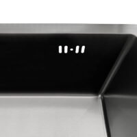CE Certified Square-shape Handmade Modern Black Modern Kitchen Sink – Undermount Design (5) CE Certified Square-shape Handmade Modern Black Modern Kitchen Sink – Undermount Design