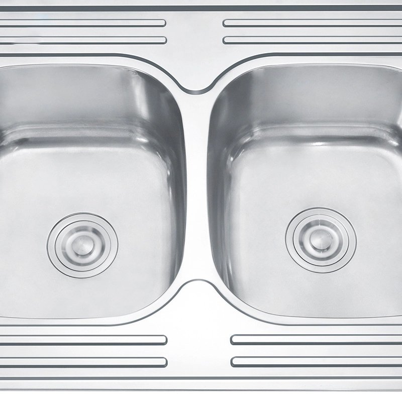 Double Bowl Stainless Steel Sink Food Grade Family Home Sink