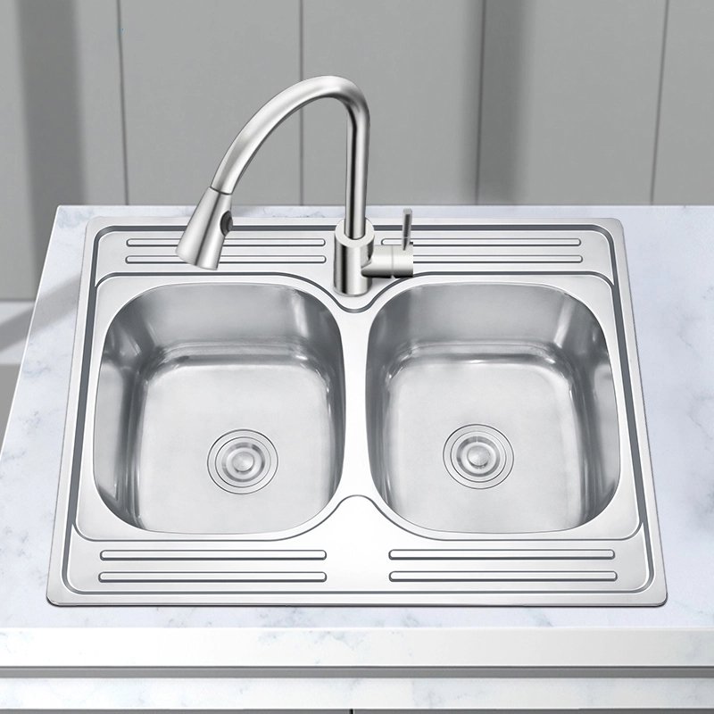 Double Bowl Stainless Steel Sink Food Grade Family Home Sink