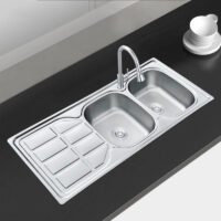 Embossed Direct Sale Factory Sink Manufacturer Double Bowl Sink for Farmhouse Kitchen