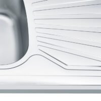 Farmhouse Kitchen Sink Single Basin with Plate Sus304/201 Stainless Steel Sink