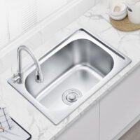 Hot Family Kitchen Sink Rectangle Round Corner Single Bowl House Kitchen Sink Washing Bowl and Dishing Bowl (1) Hot Family Kitchen Sink Rectangle Round Corner Single Bowl House Kitchen Sink Washing Bowl and Dishing Bowl