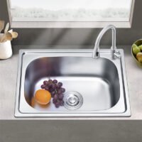 Hot Family Kitchen Sink Rectangle Round Corner Single Bowl House Kitchen Sink Washing Bowl and Dishing Bowl (3) Hot Family Kitchen Sink Rectangle Round Corner Single Bowl House Kitchen Sink Washing Bowl and Dishing Bowl