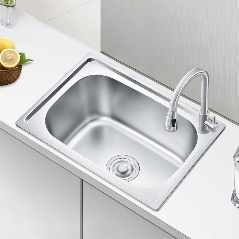 Hot Family Kitchen Sink Rectangle Round Corner Single Bowl House Kitchen Sink Washing Bowl and Dishing Bowl (4) Hot Family Kitchen Sink Rectangle Round Corner Single Bowl House Kitchen Sink Washing Bowl and Dishing Bowl