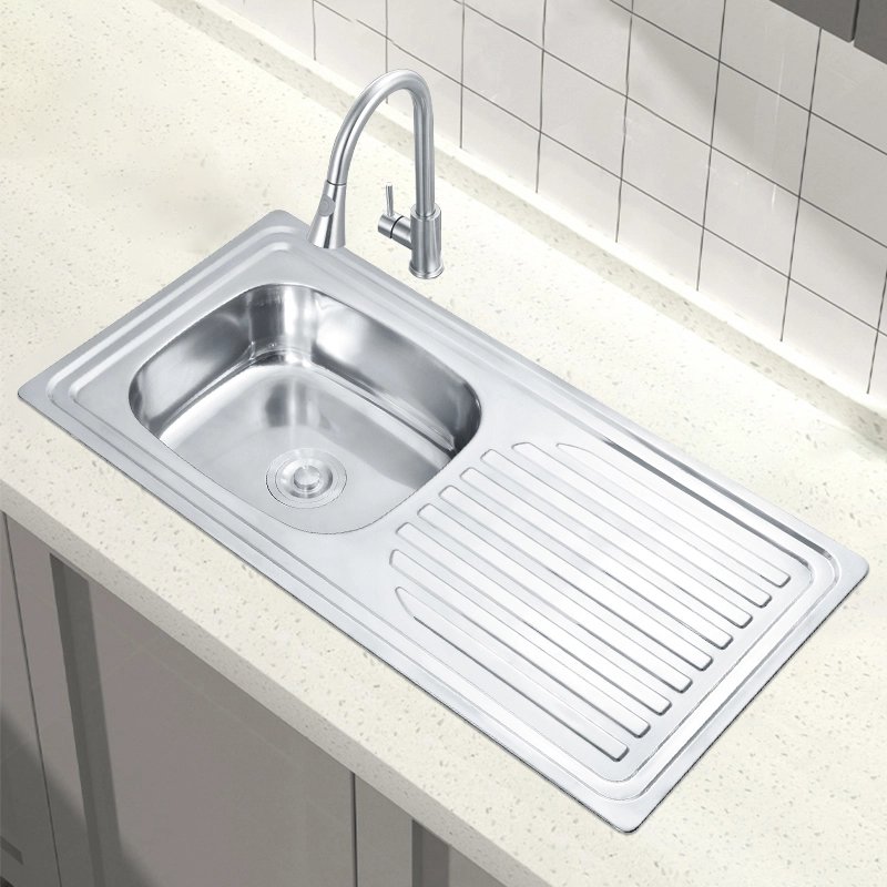 Popular Cooking And Washing Kitchen Sink | Sink with Plate for Home Kitchen