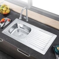 Popular Cooking And Washing Kitchen Sink | Sink with Plate for Home Kitchen