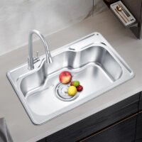Professional Kitchen Sink Manufacturer Polished Kitchen Sink 1-Hole House Kitchen Sink without Faucet