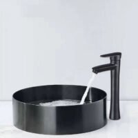 Vessel Round Sink luxury design bathroom stainless steel wash basin with easy to clean outdoor golden sink