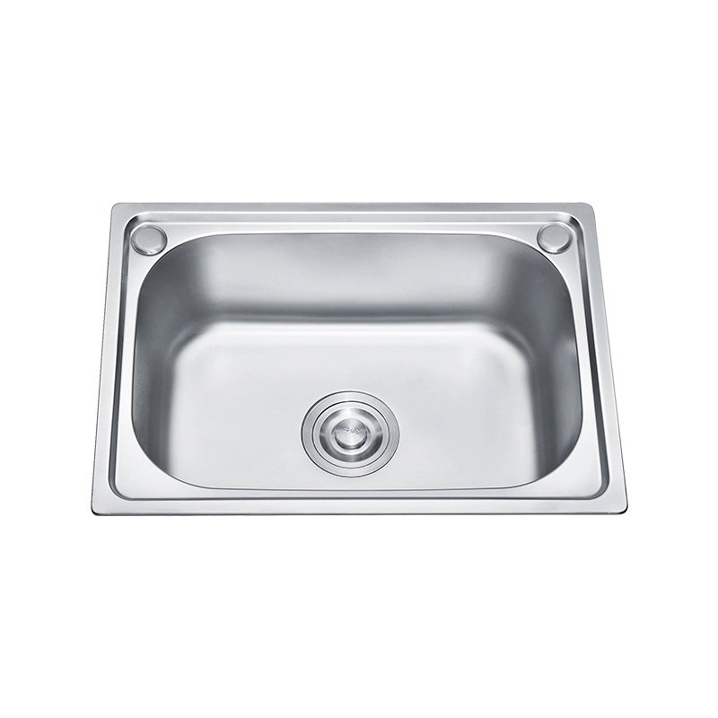 Washing and Cooking Basin 304 Stainless Steel Pressing Sink Deep Wash Basin Single Bowl Big Size Home Farmhouse